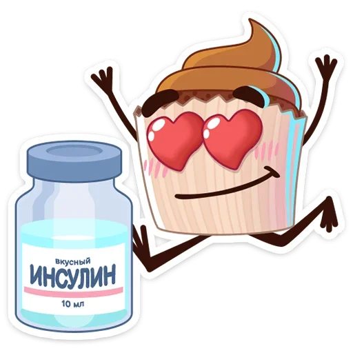 😍 Стикер «Кексик» для Telegram
