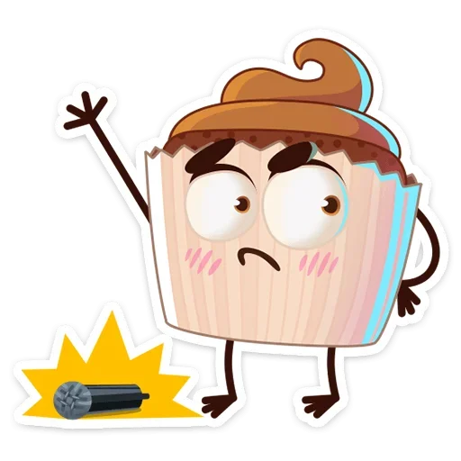 ☹ Стикер «Кексик» для Telegram
