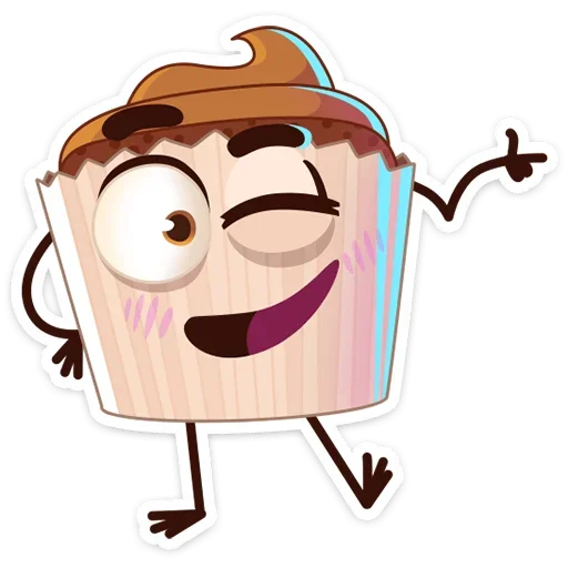 😉 Стикер «Кексик» для Telegram