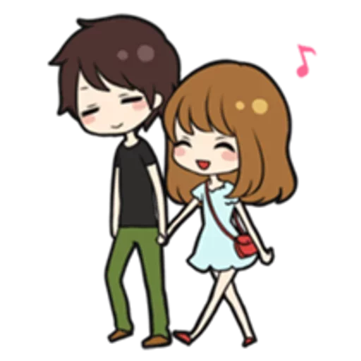 🚶 Стикер «Sweet couple» для Telegram