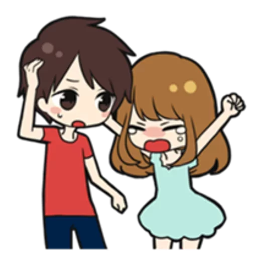 😿 Стикер «Sweet couple» для Telegram