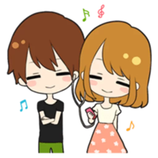 🎼 Стикер «Sweet couple» для Telegram