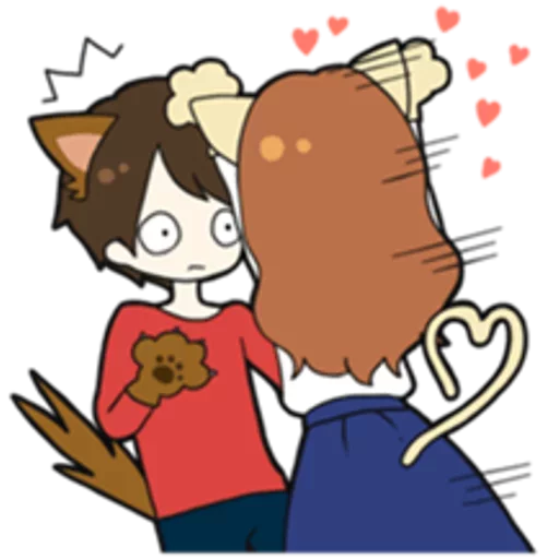 🙀 Стикер «Sweet couple» для Telegram