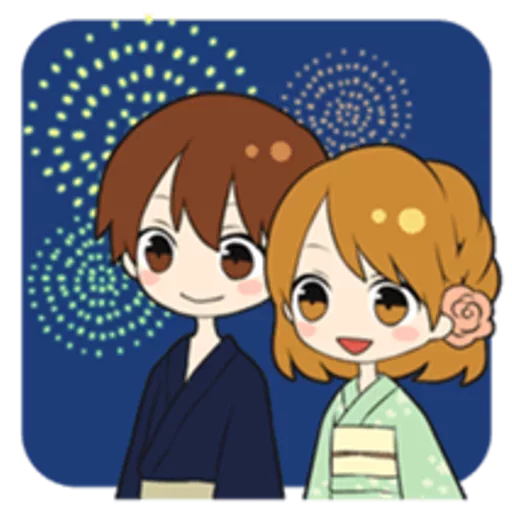 👘 Стикер «Sweet couple» для Telegram