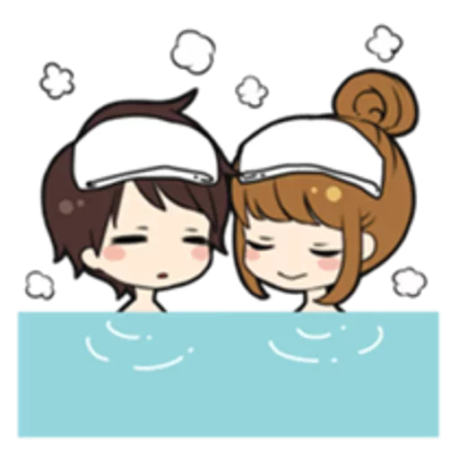 🛀 Стикер «Sweet couple» для Telegram