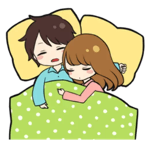 💤 Стикер «Sweet couple» для Telegram