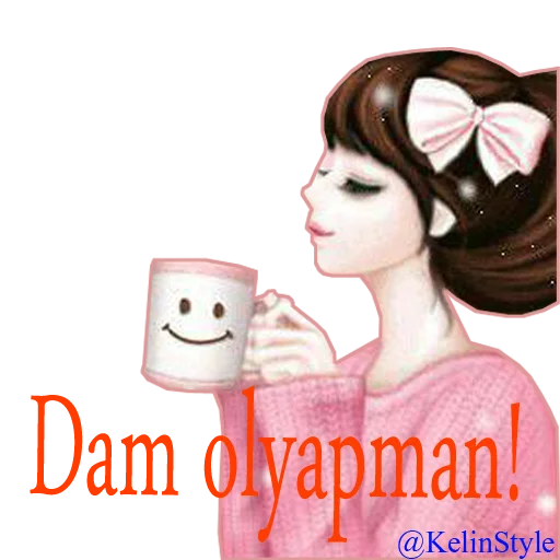 😌 Стикер «kelinstyle» для Telegram