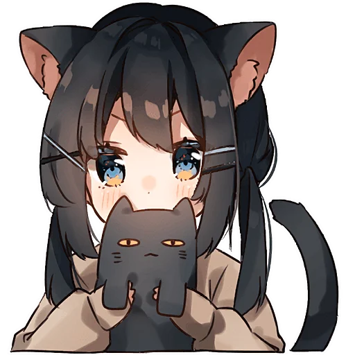 🐱 Стикер «Кемомими девочки» для Telegram