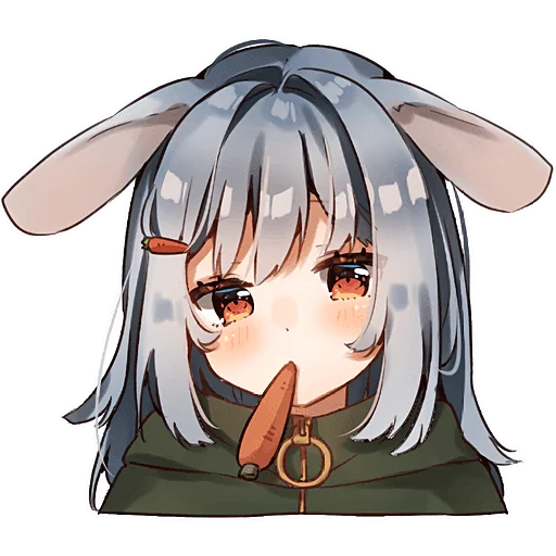 🥕 Стикер «Кемомими девочки» для Telegram