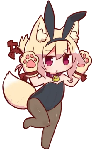 ❤️ Стикер «Kemomimi-chan» для Telegram