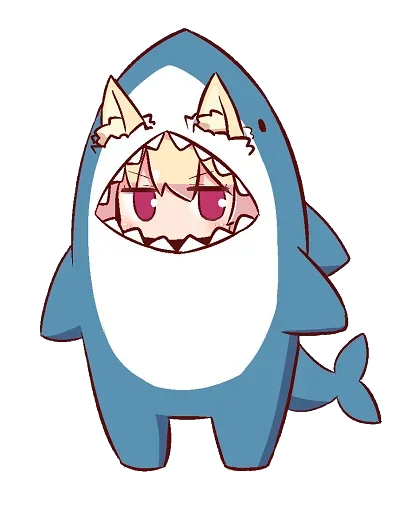 🦈 Стикер «Kemomimi-chan» для Telegram