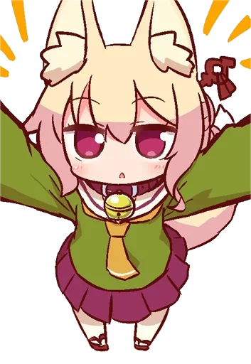 😘 Стикер «Kemomimi-chan» для Telegram