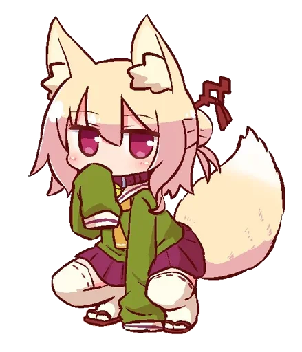 🦊 Стикер «Kemomimi-chan» для Telegram