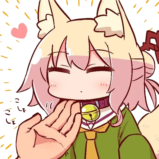 ❤️ Стикер «Kemomimi-chan» для Telegram