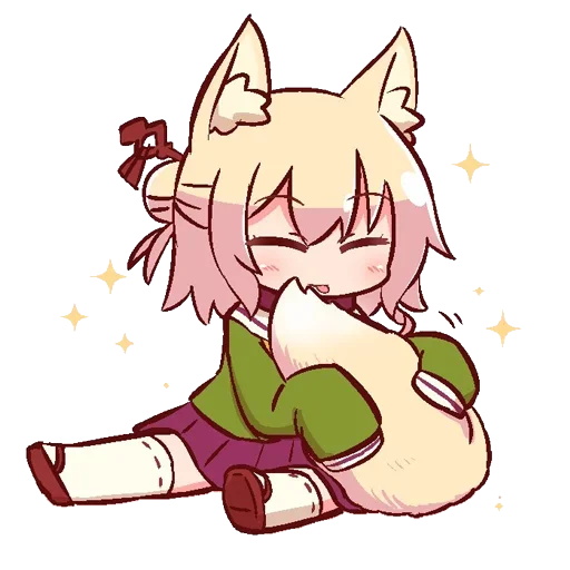 🦊 Стикер «Kemomimi-chan» для Telegram