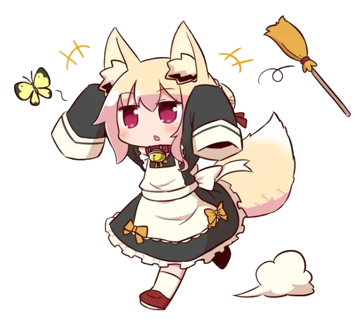 🦊 Стикер «Kemomimi-chan» для Telegram
