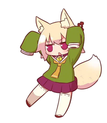😐 Стикер «Kemomimi-chan» для Telegram