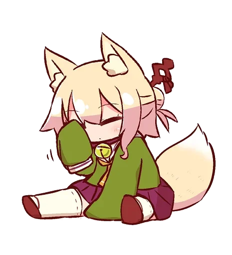 😪 Стикер «Kemomimi-chan» для Telegram