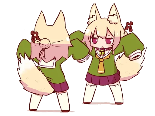 😒 Стикер «Kemomimi-chan» для Telegram