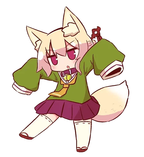 😐 Стикер «Kemomimi-chan» для Telegram