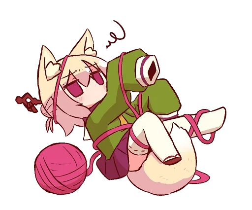 😵 Стикер «Kemomimi-chan» для Telegram