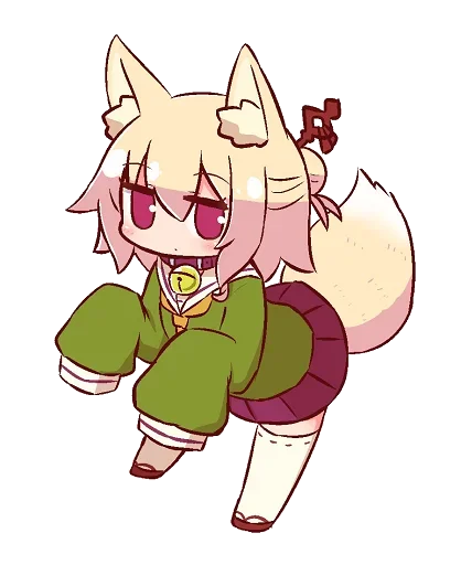👀 Стикер «Kemomimi-chan» для Telegram