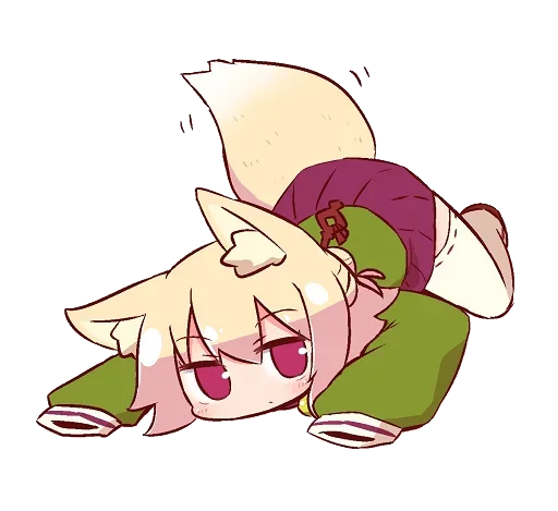 😒 Стикер «Kemomimi-chan» для Telegram
