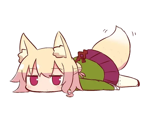 🦊 Стикер «Kemomimi-chan» для Telegram