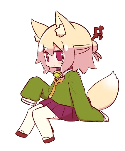 🦊 Стикер «Kemomimi-chan» для Telegram