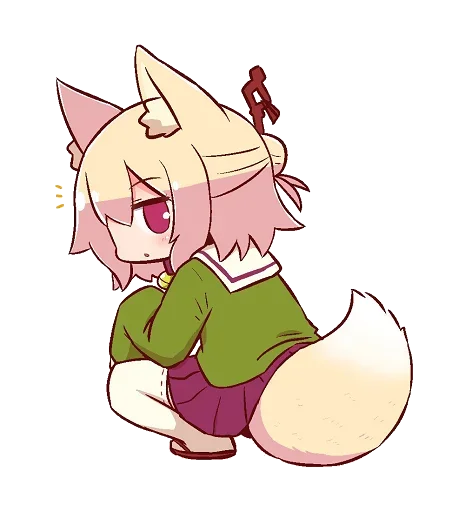 😅 Стикер «Kemomimi-chan» для Telegram