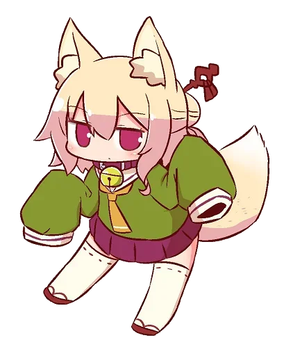 🦊 Стикер «Kemomimi-chan» для Telegram