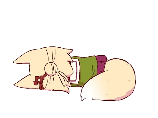 🦊 Стикер «Kemomimi-chan» для Telegram