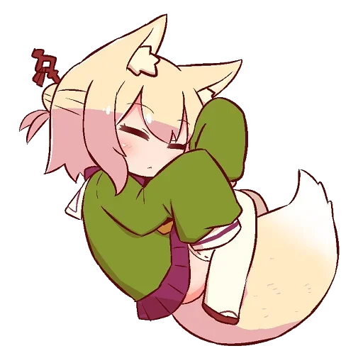 😪 Стикер «Kemomimi-chan» для Telegram