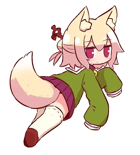 🦊 Стикер «Kemomimi-chan» для Telegram