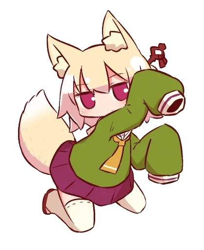 🦊 Стикер «Kemomimi-chan» для Telegram