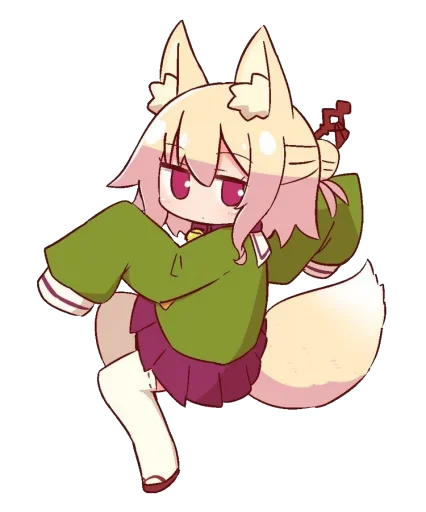 🦊 Стикер «Kemomimi-chan» для Telegram