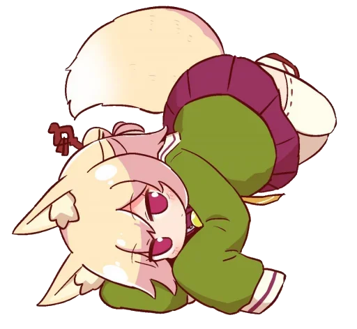 😅 Стикер «Kemomimi-chan» для Telegram