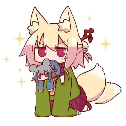 🦊 Стикер «Kemomimi-chan» для Telegram