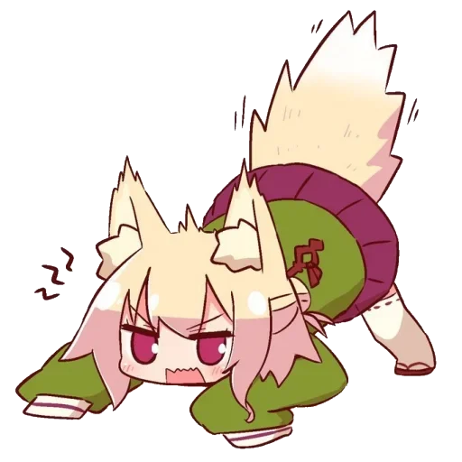 😡 Стикер «Kemomimi-chan» для Telegram