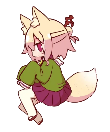 🦊 Стикер «Kemomimi-chan» для Telegram