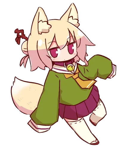 🦊 Стикер «Kemomimi-chan» для Telegram