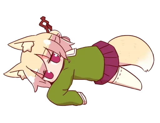 😪 Стикер «Kemomimi-chan» для Telegram
