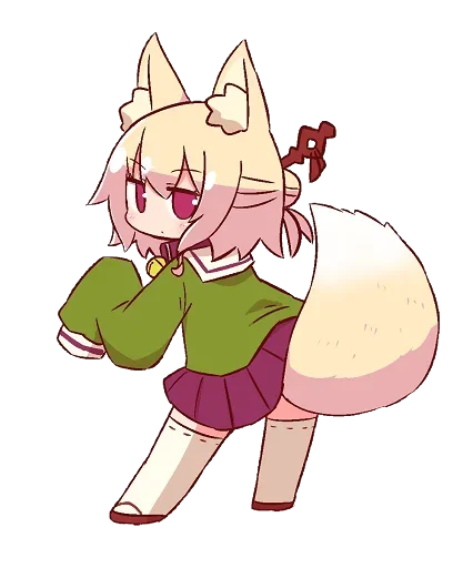 🦊 Стикер «Kemomimi-chan» для Telegram