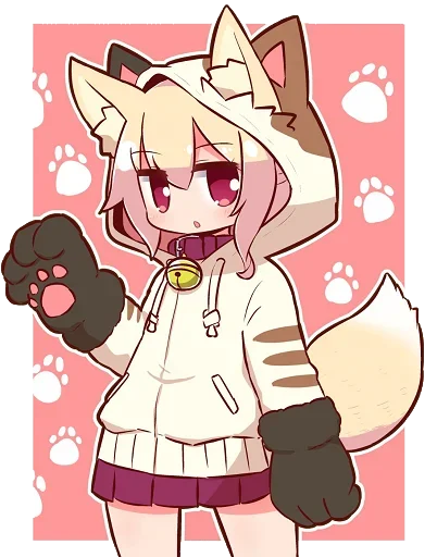👋 Стикер «Kemomimi-chan» для Telegram