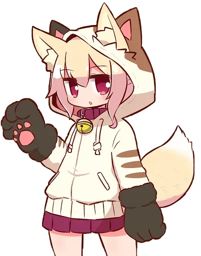 👋 Стикер «Kemomimi-chan» для Telegram