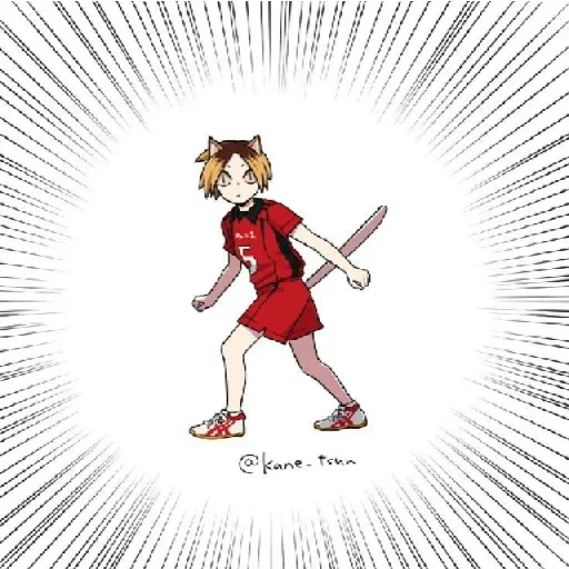 🙇 Стикер «Ken anime» для Telegram