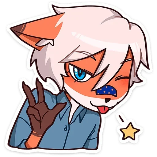 😉 Стикер «Кенн без надписей» для Telegram
