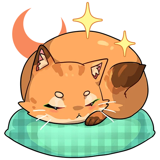 😴 Стикер «Kenny & Foxy» для Telegram