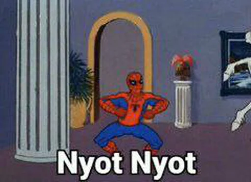🕸 Стикер «nyot nyot» для Telegram