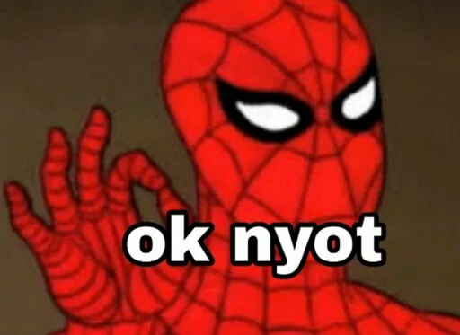 🕸 Стикер «nyot nyot» для Telegram